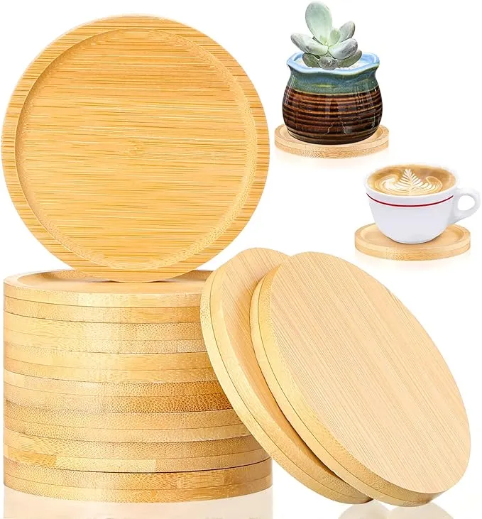 Round Bamboo Coasters